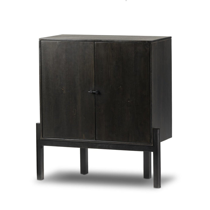 Dane Bar Cabinet - Worn Black Parawood