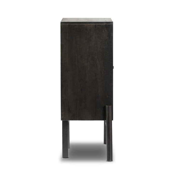 Dane Bar Cabinet - Worn Black Parawood