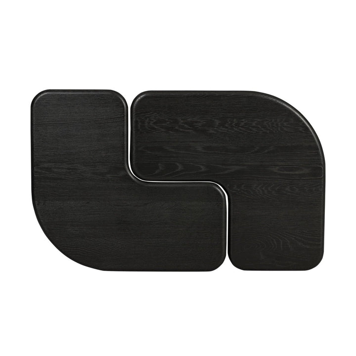 Osterell Bunching Coffee Tables-Set Of 2 - Brushed Black Oak Solid