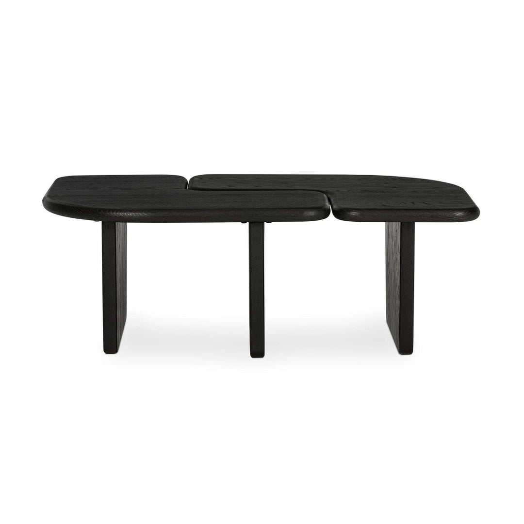 Osterell Bunching Coffee Tables-Set Of 2 - Brushed Black Oak Solid