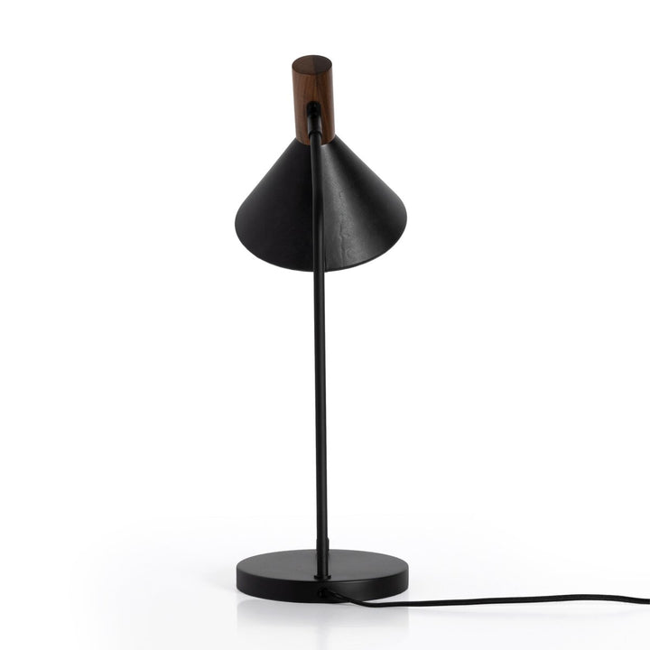 Hayes Task Lamp - Black Leather