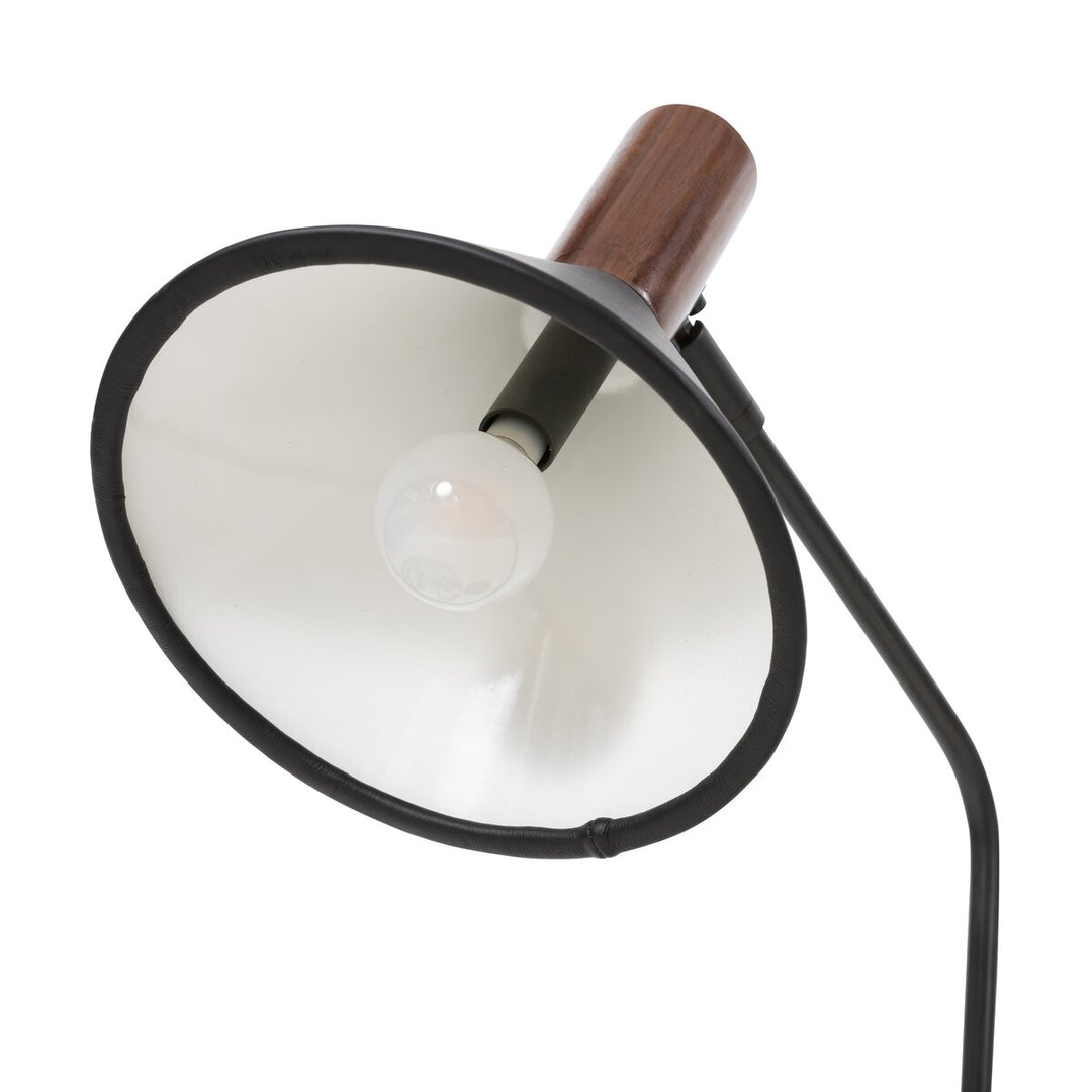 Hayes Task Lamp - Black Leather