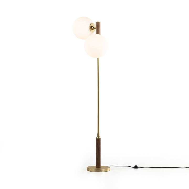 Colton Floor Lamp - Aged Brass