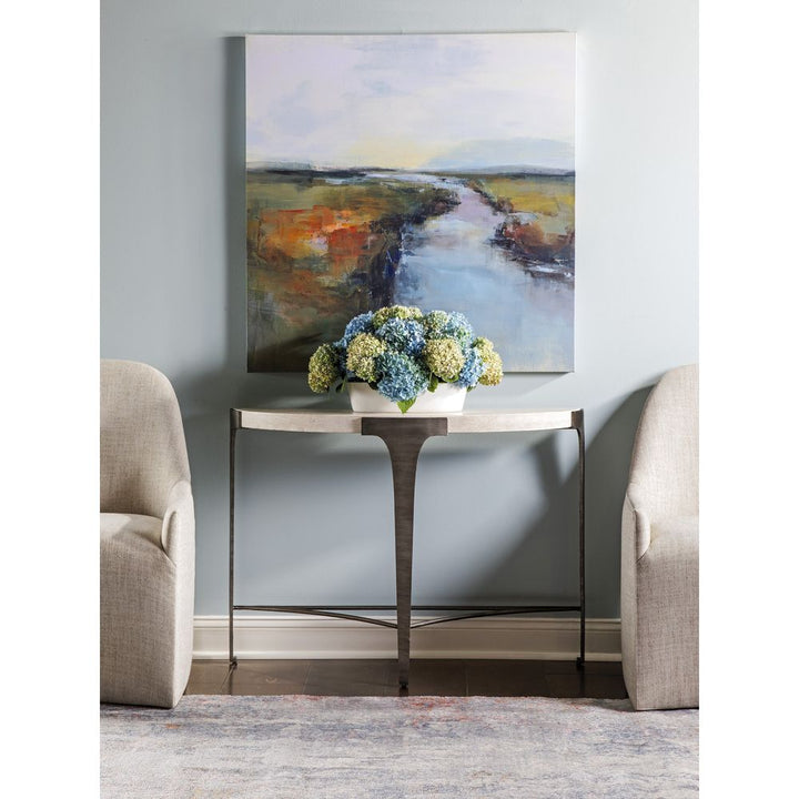 Console Tables Cachet Console - Silver Leaf