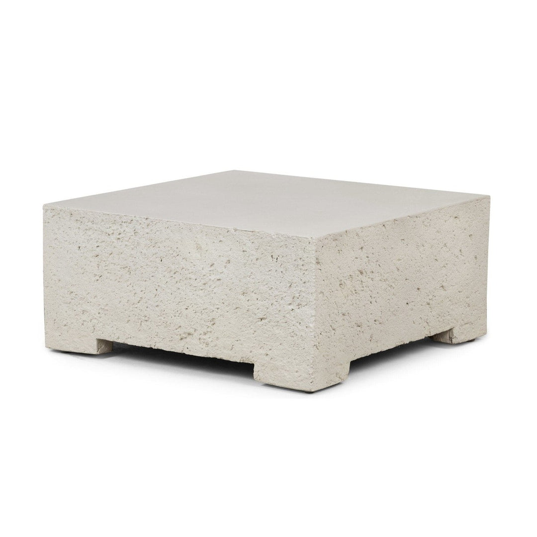 Otis Outdoor Small Coffee Table - Matte Stone