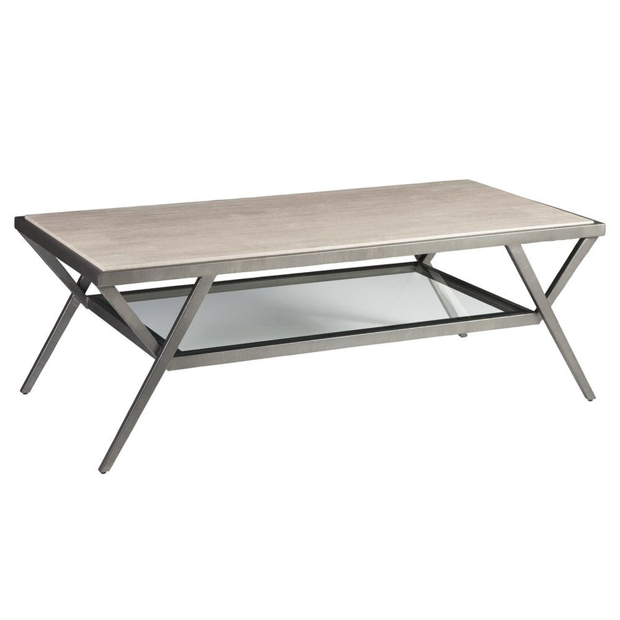 Coffee Tables Adamo Silver Gray Cocktail Table - Silver Leaf