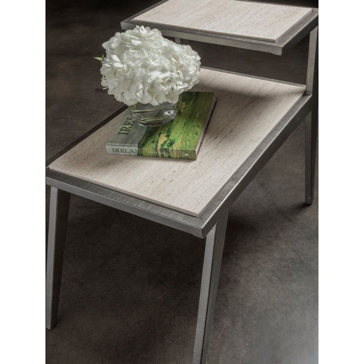 Side Tables Adamo Silver Gray Side Table - Silver Leaf