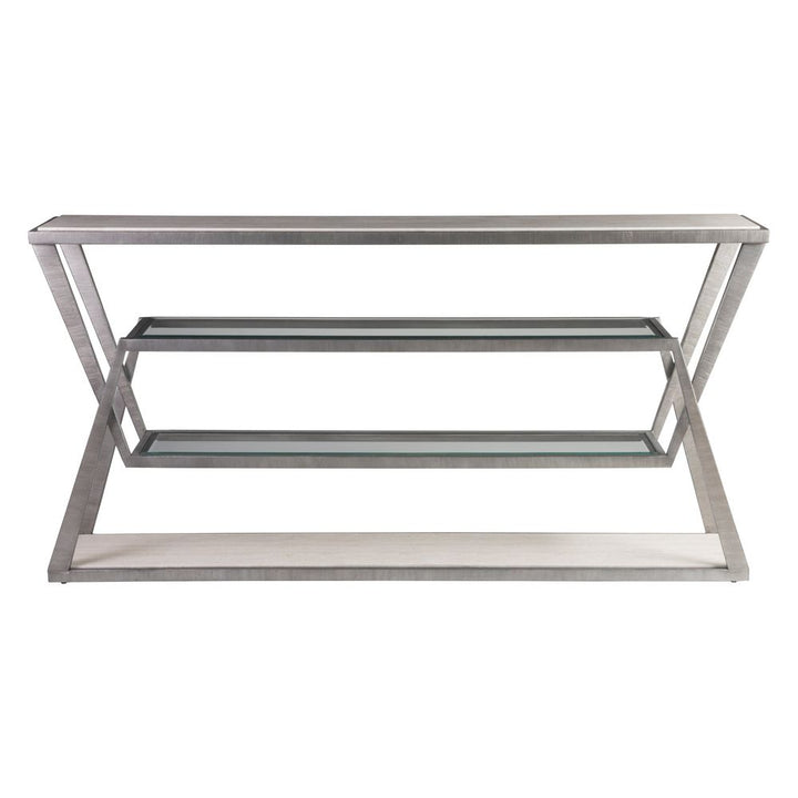 Console Tables Adamo Silver Gray Console - Silver Leaf