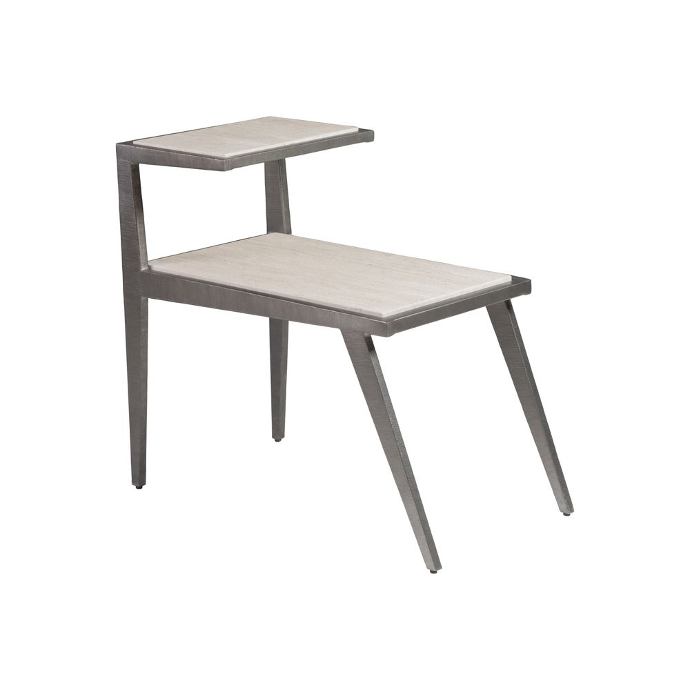 Side Tables Adamo Silver Gray Side Table - Silver Leaf