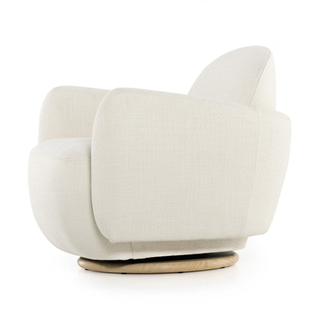 Anya Swivel Chair - Gibson White