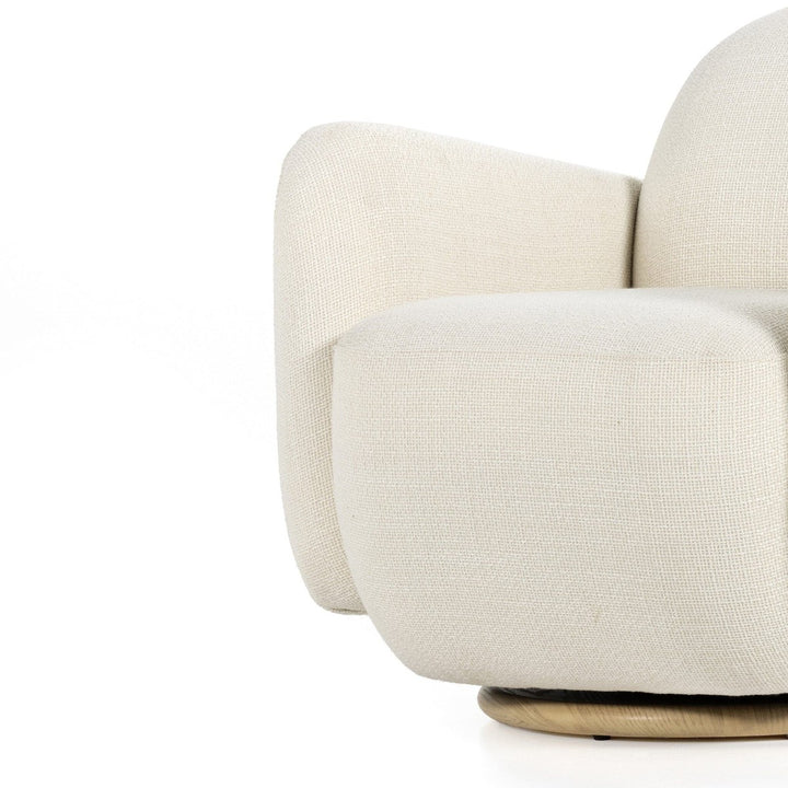 Anya Swivel Chair - Gibson White