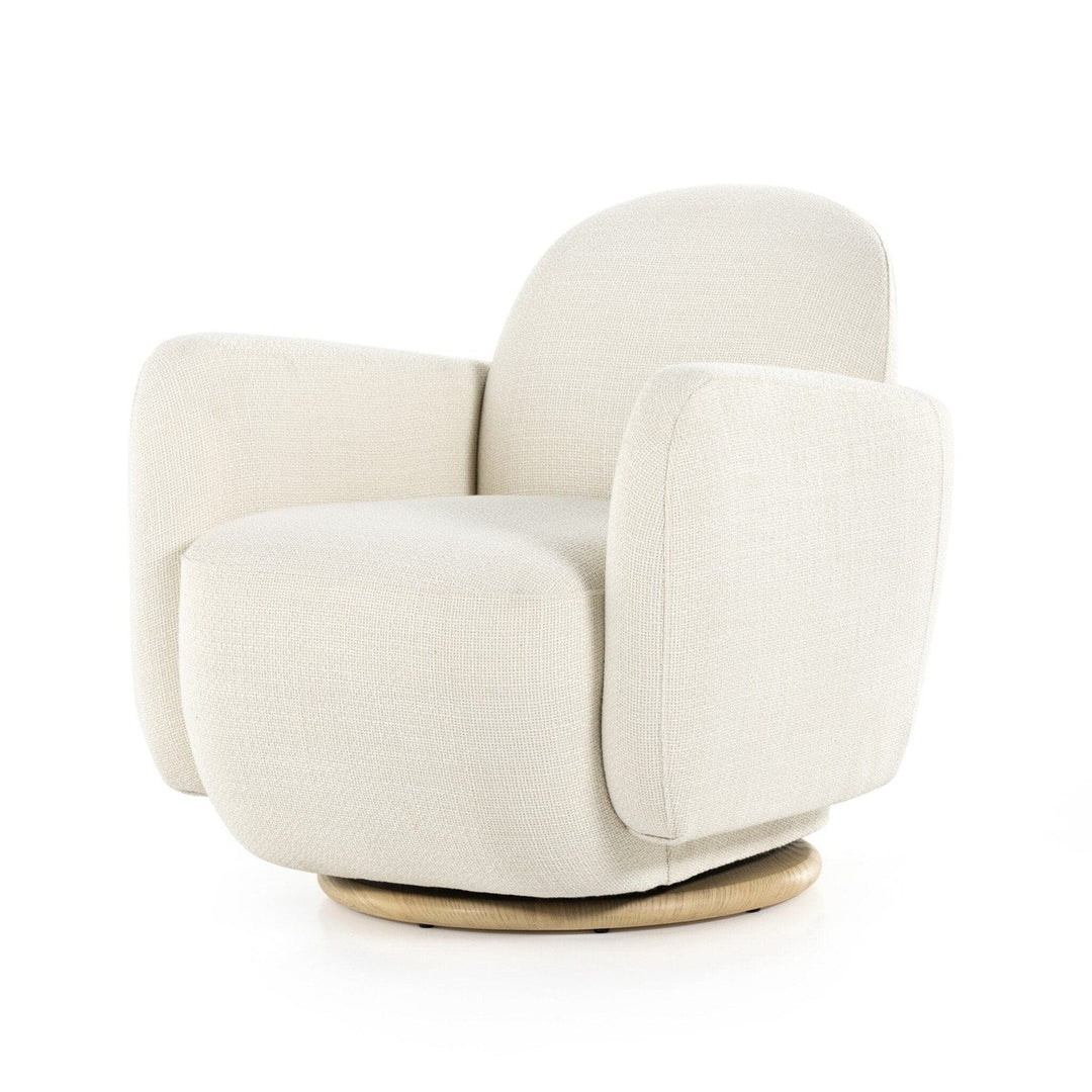 Anya Swivel Chair - Gibson White