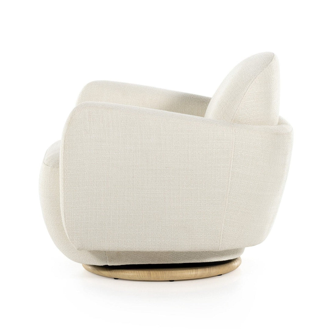 Anya Swivel Chair - Gibson White