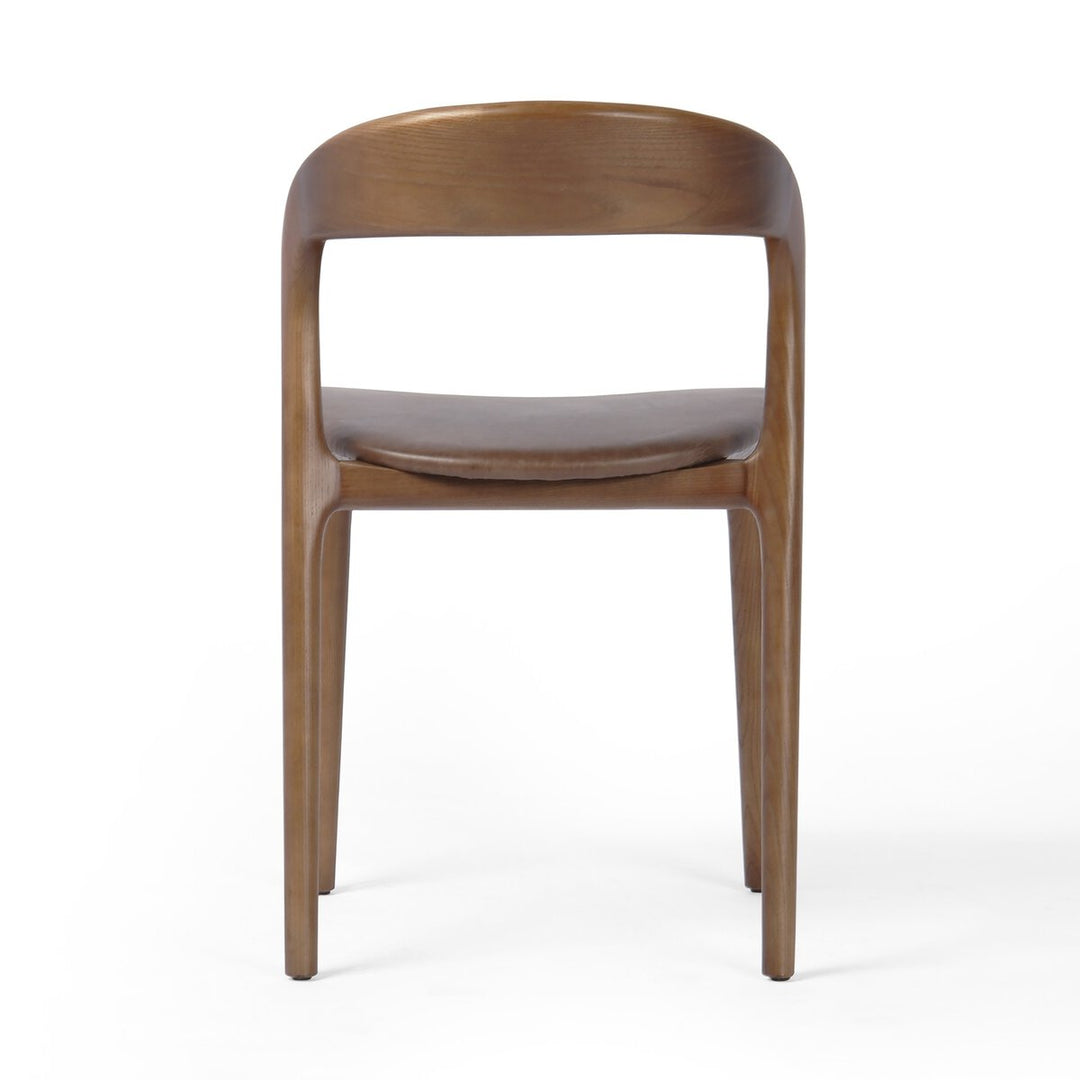 Additional view of Amare Dining Chair in medium brown and warm walnut brown.