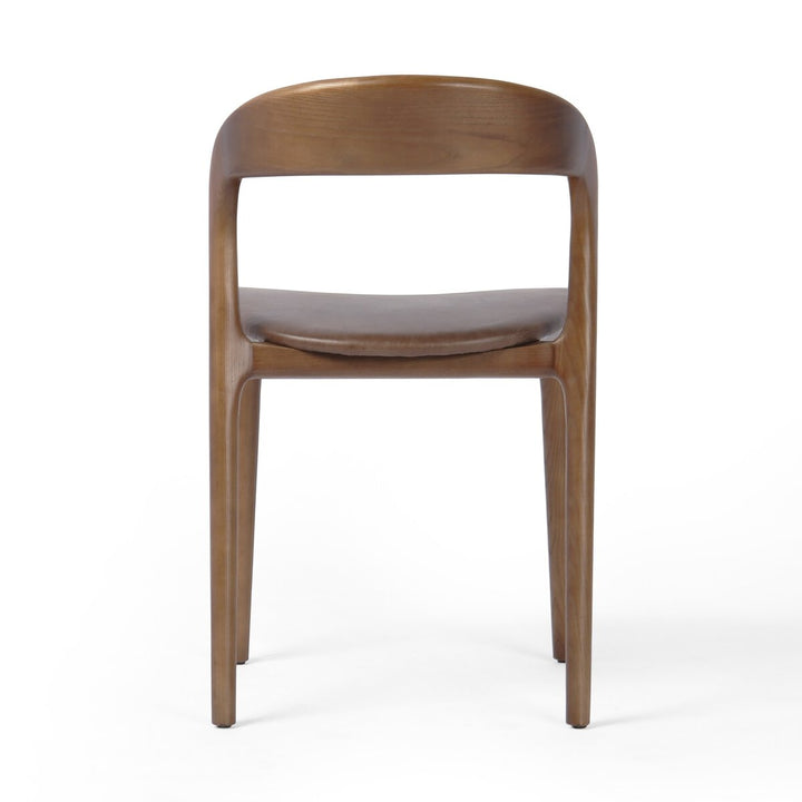 Additional view of Amare Dining Chair in medium brown and warm walnut brown.