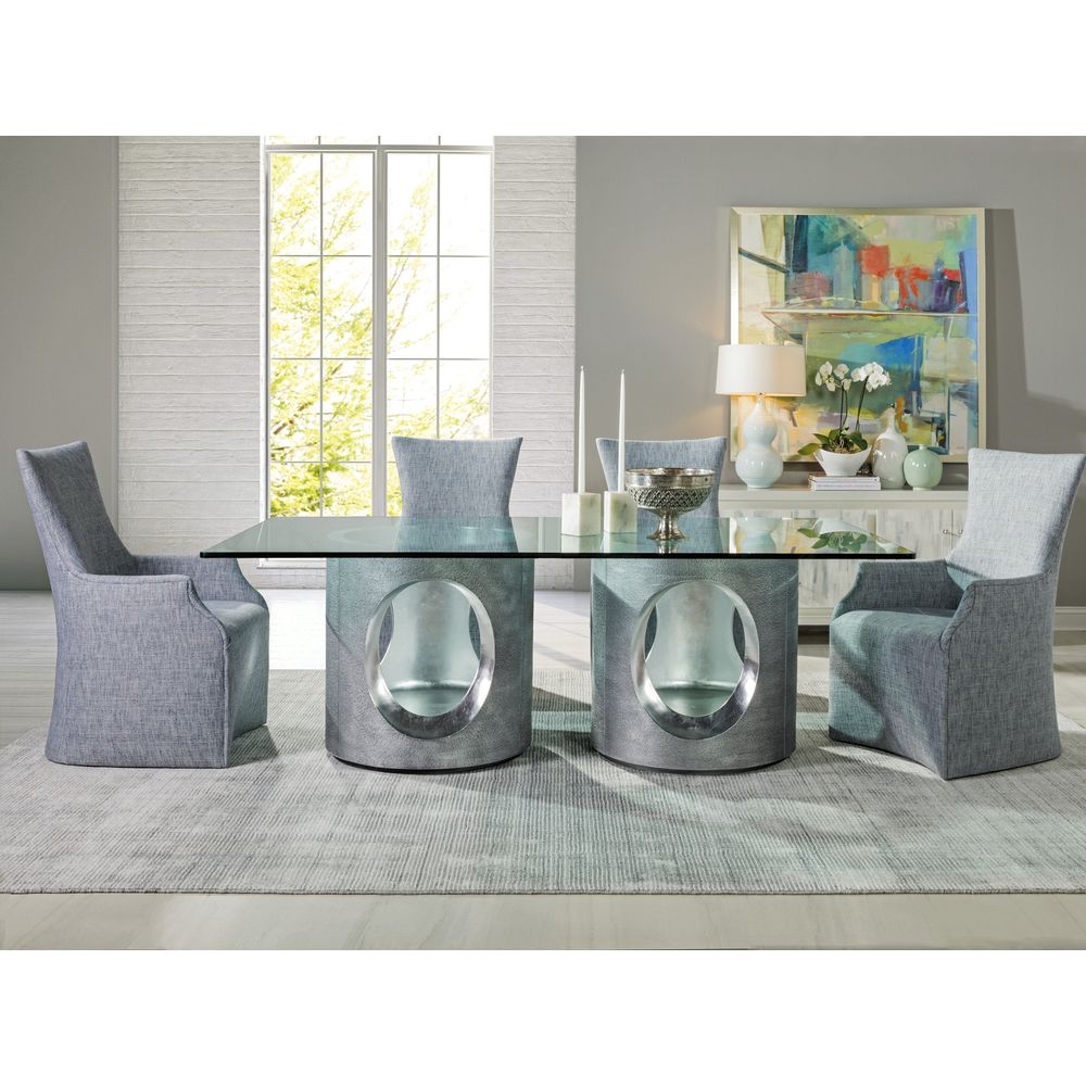 Dining Tables Circa Rectangular Dining Table - Silver Leaf