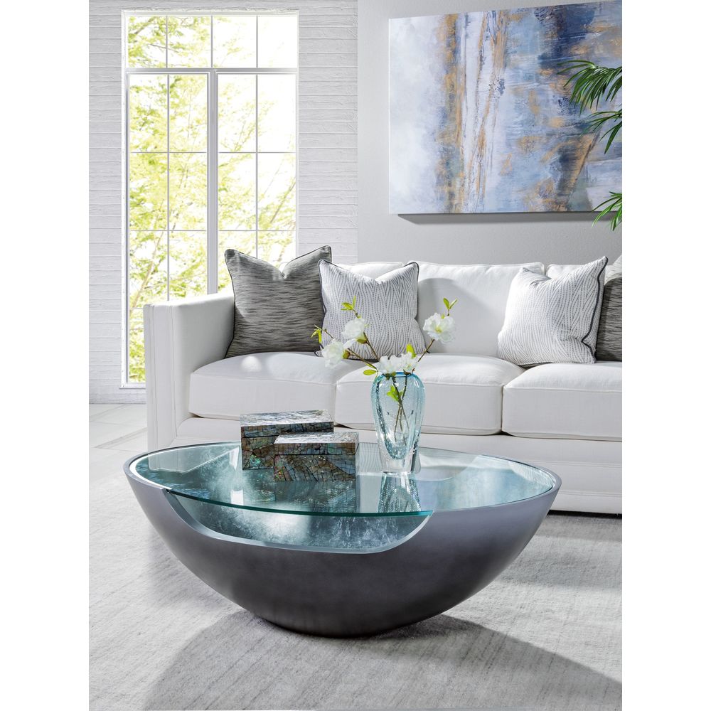 Coffee Tables Circa Cocktail Table - Silver Leaf