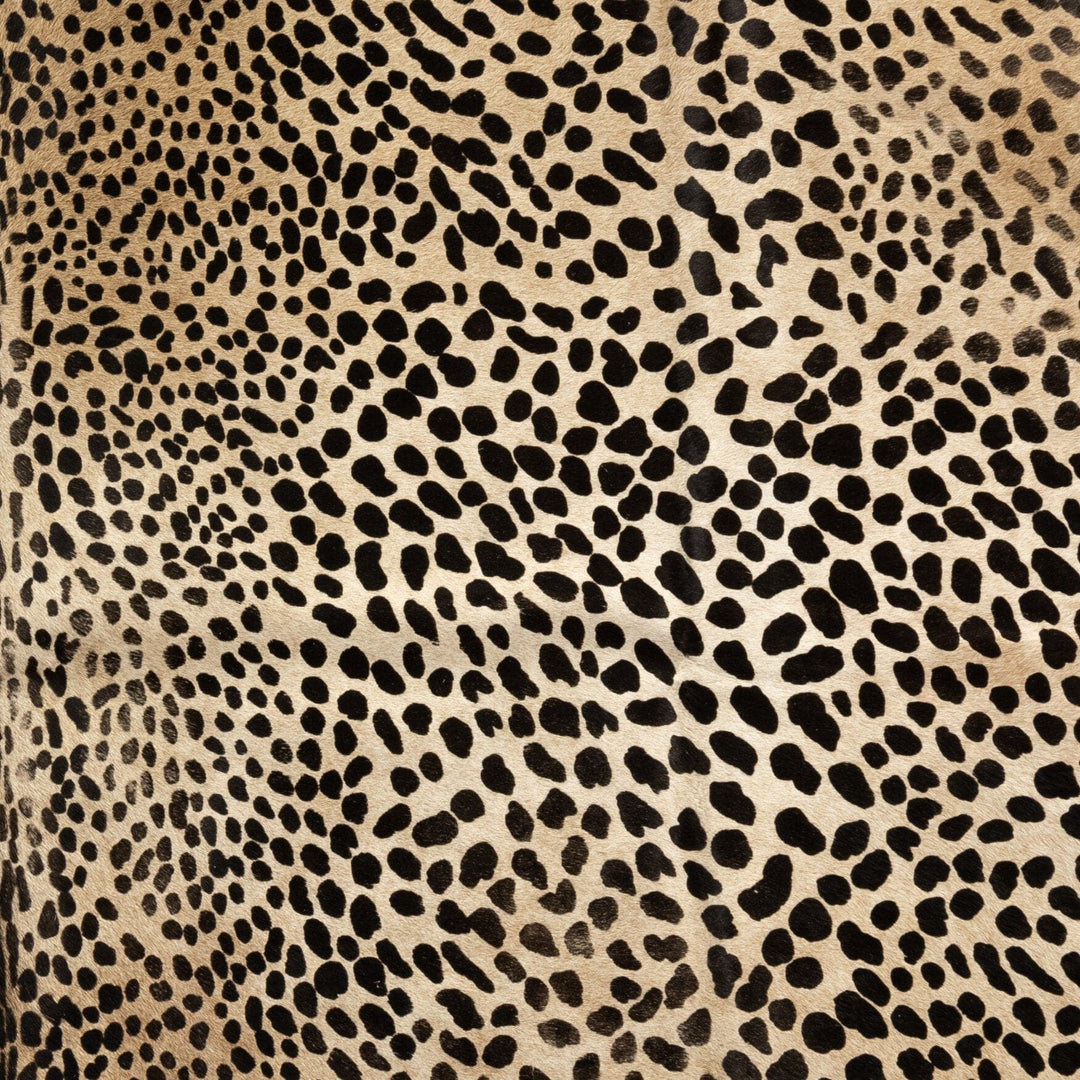 Spotted Hide Rug - Brown & Black Leopard Hair on Hide