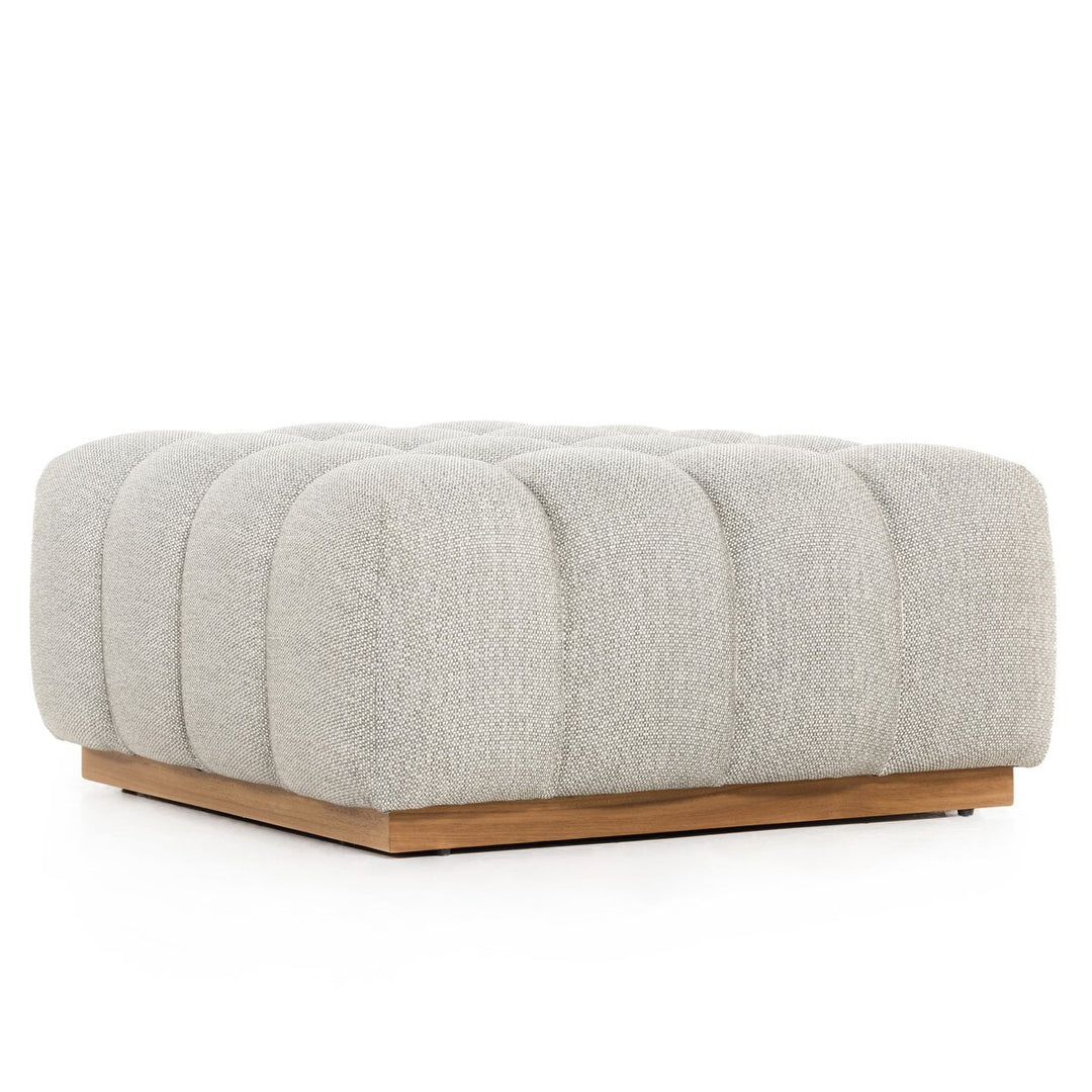 Build Your Own: Milan Outdoor Sectional - Ottoman - Faye Ash