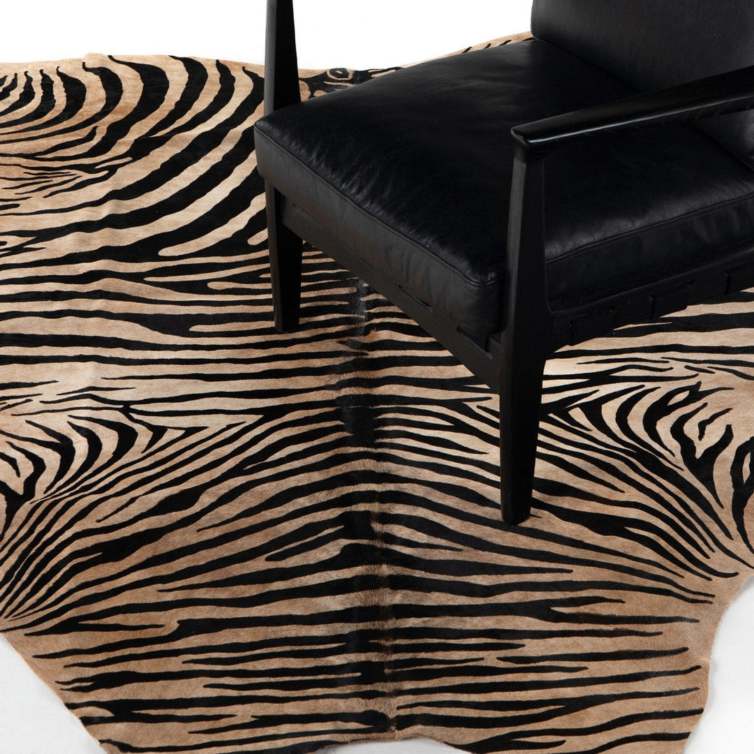 Striped Hide Rug - Zebra Hair on Hide