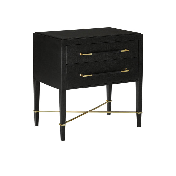 Verona Black Nightstand