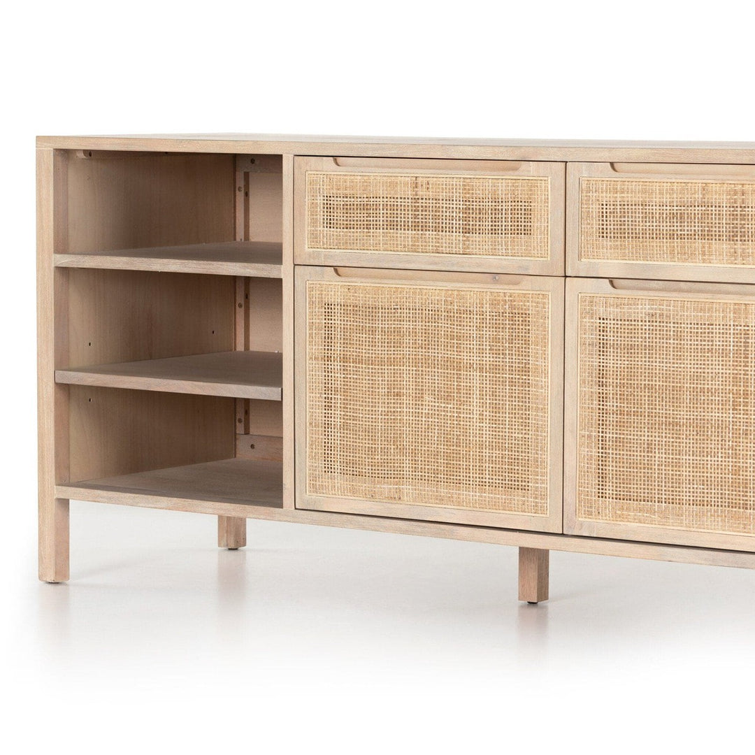 Clara Modular Filing Credenza - White Wash Mango