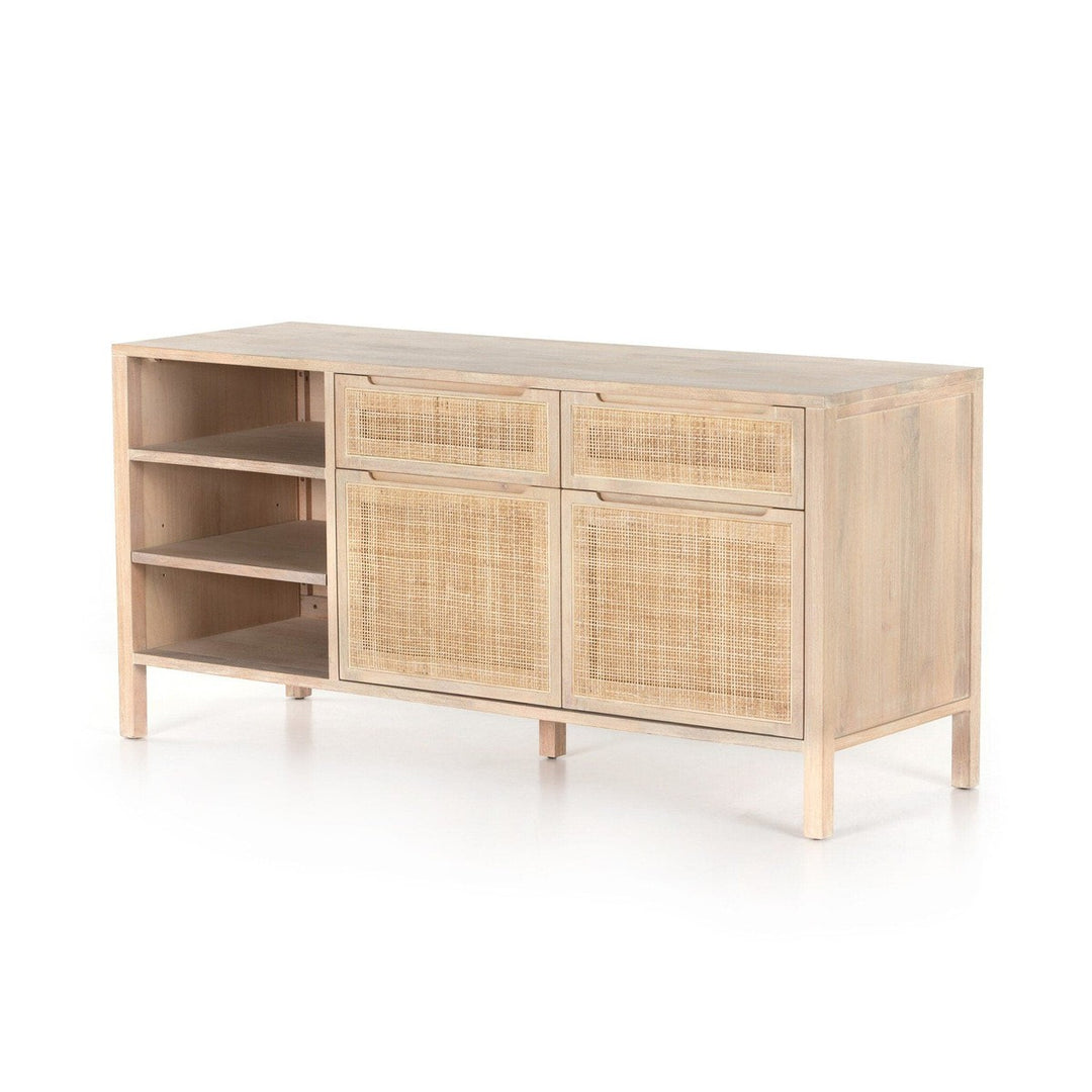 Clara Modular Filing Credenza - White Wash Mango