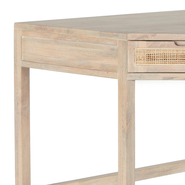 Clara Modular Corner Desk - Natural Cane