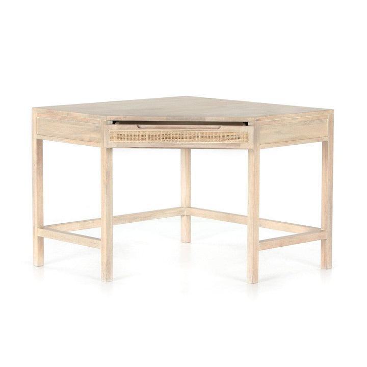 Clara Modular Corner Desk - Natural Cane