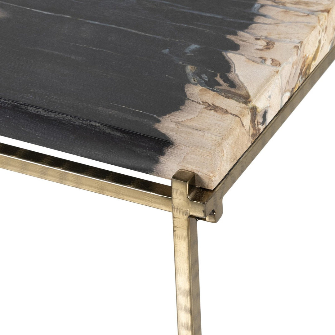 Tia End Table - Dark Petrified Wood