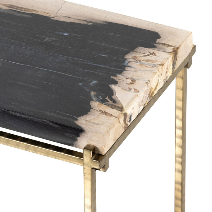 Tia End Table - Dark Petrified Wood