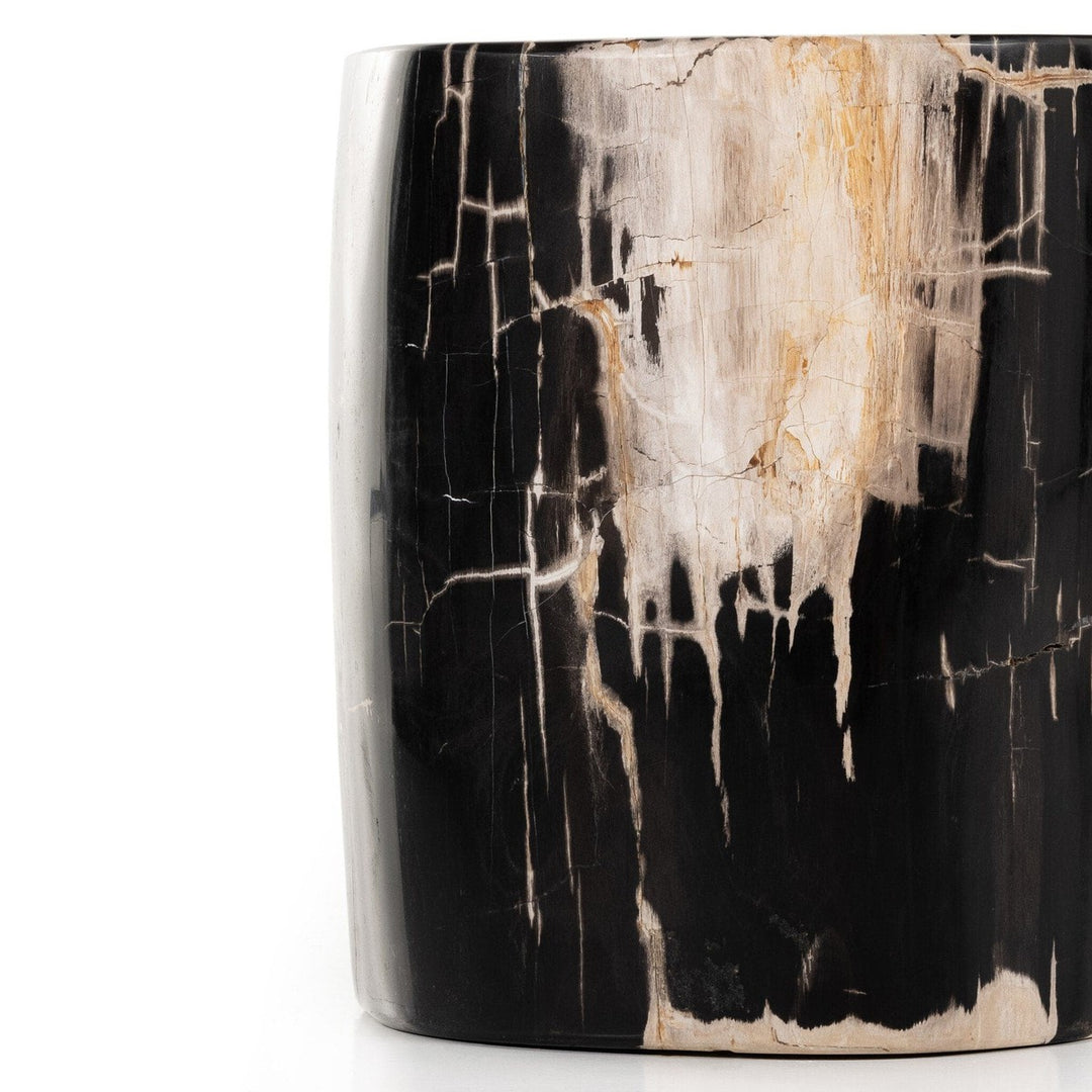 Kai End Table - Dark Petrified Wood