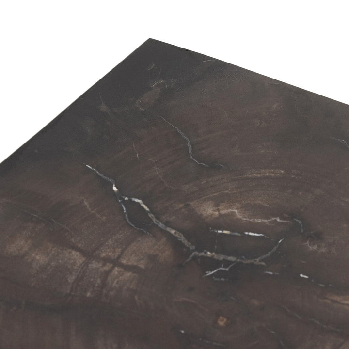 Beck End Table - Dark Petrified Wood