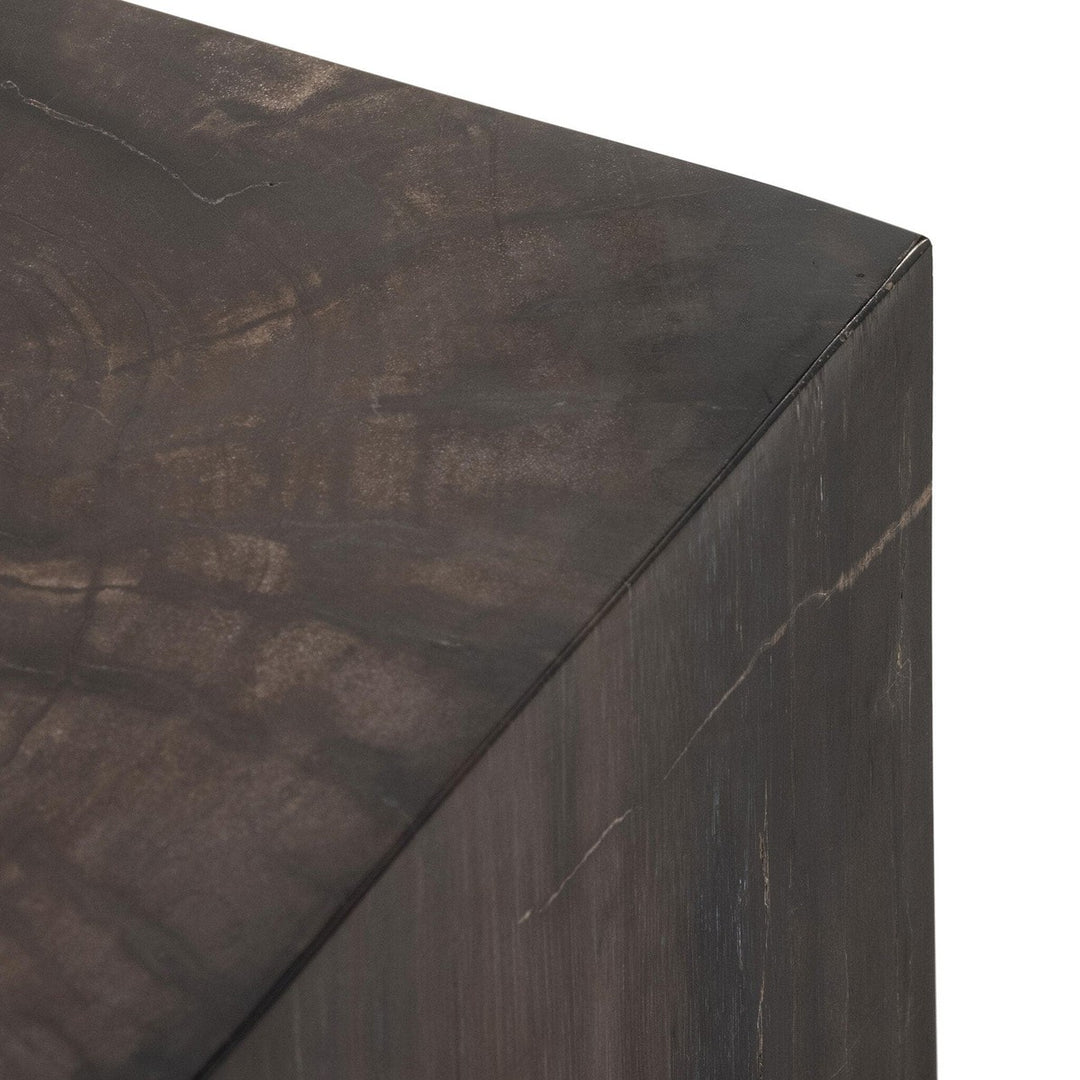 Beck End Table - Dark Petrified Wood