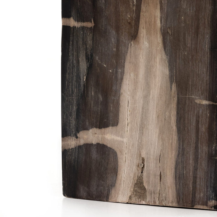 Beck End Table - Dark Petrified Wood