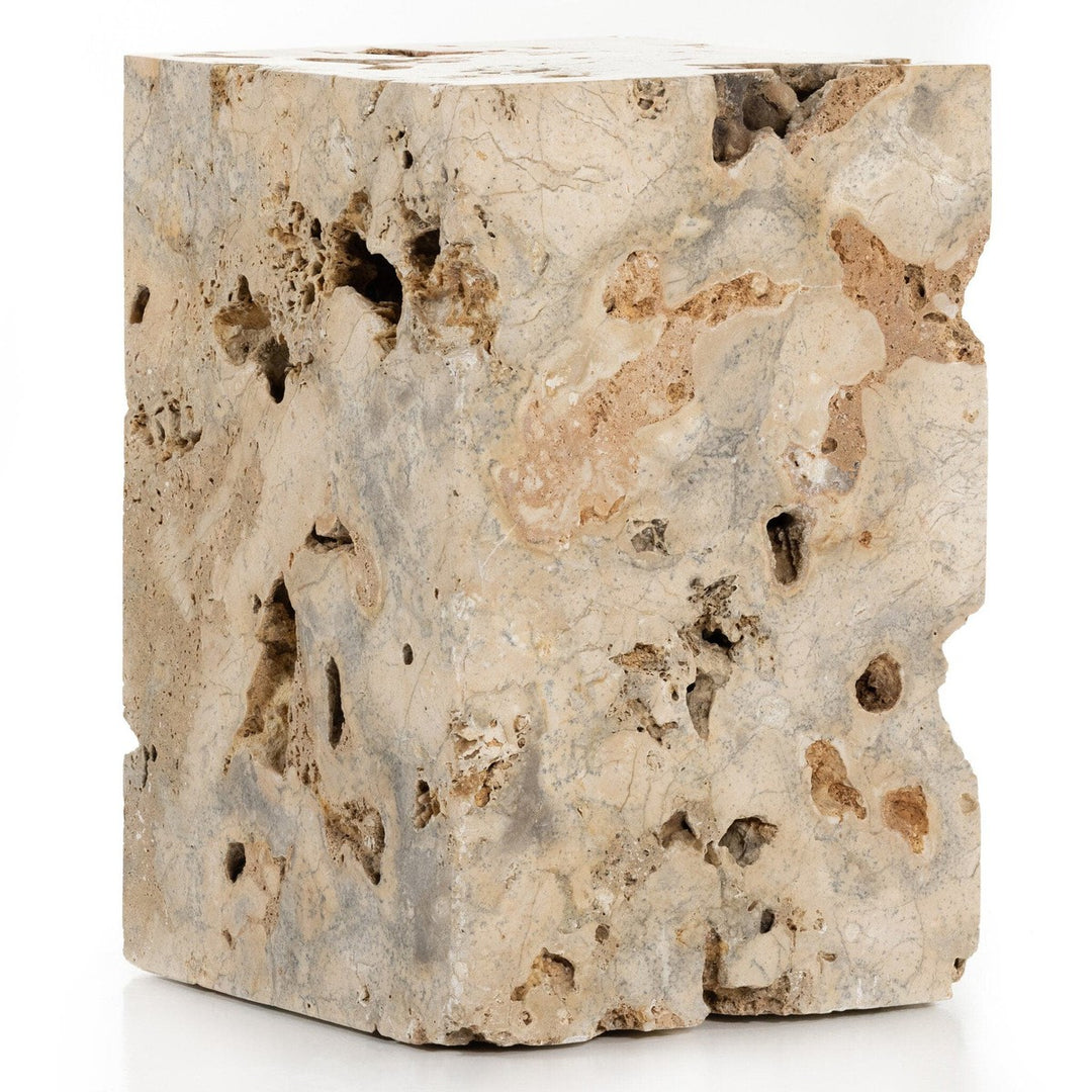 Felton End Table - Romano Fosse Travertine