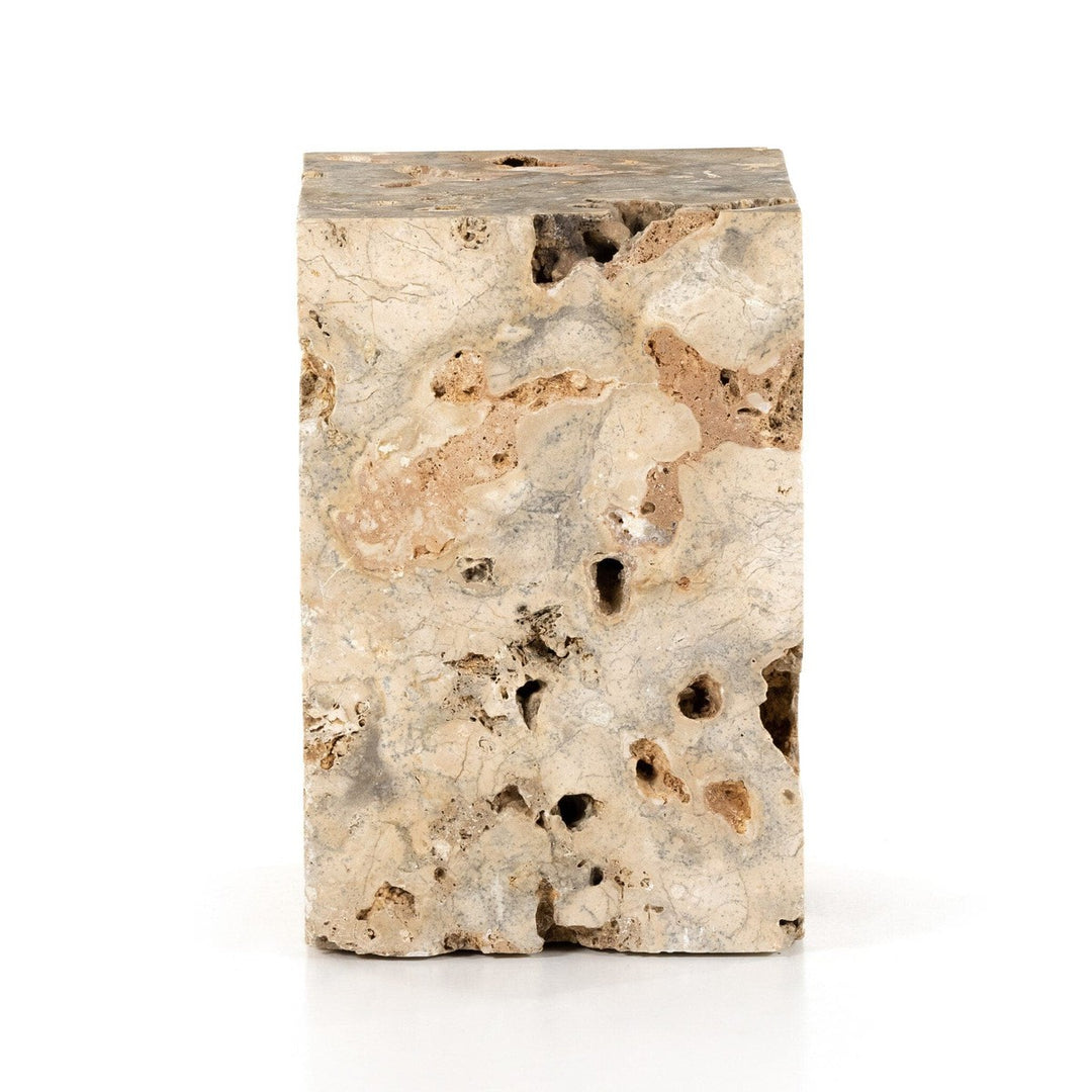 Felton End Table - Romano Fosse Travertine