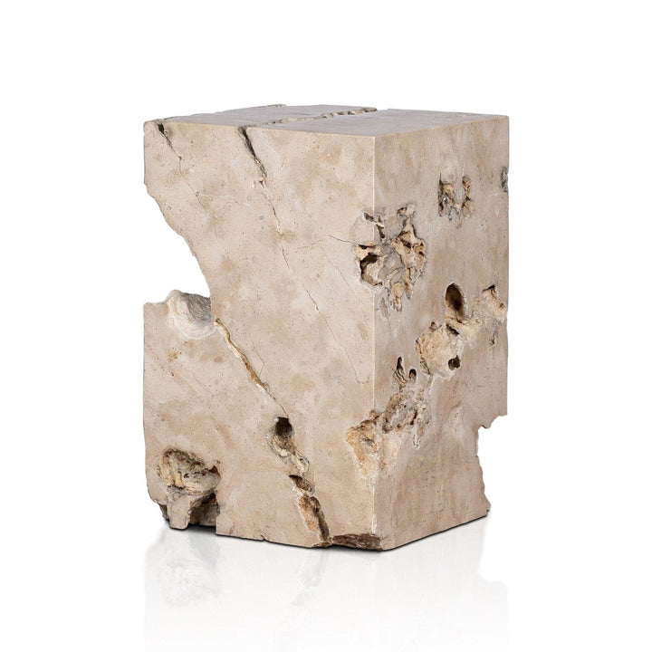 Felton End Table - Romano Fosse Travertine