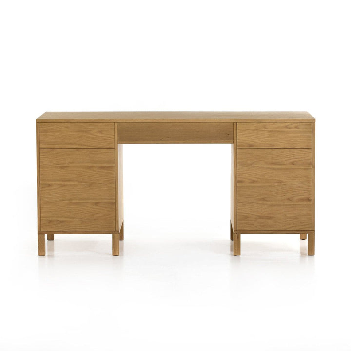 Alexis Executive Desk - Light Natural Cane