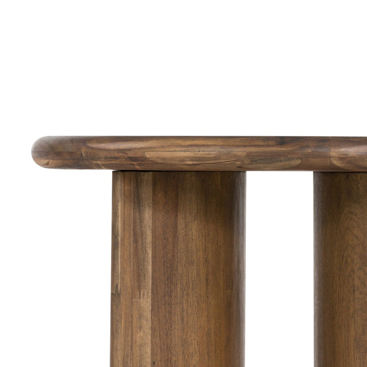 Preston End Table - Seasoned Brown Acacia