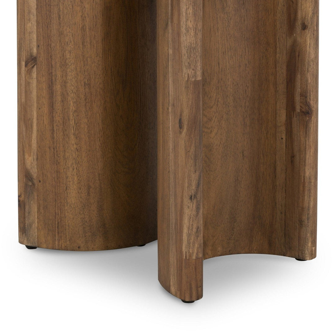 Preston End Table - Seasoned Brown Acacia