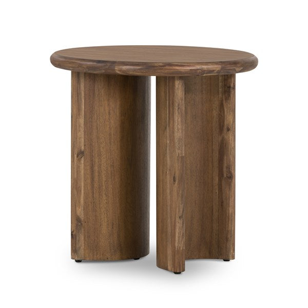 Paden End Table - Sandy Acacia-Four Hands-FH-227802-001-Side TablesSeasoned Brown Acacia-7-France and Son