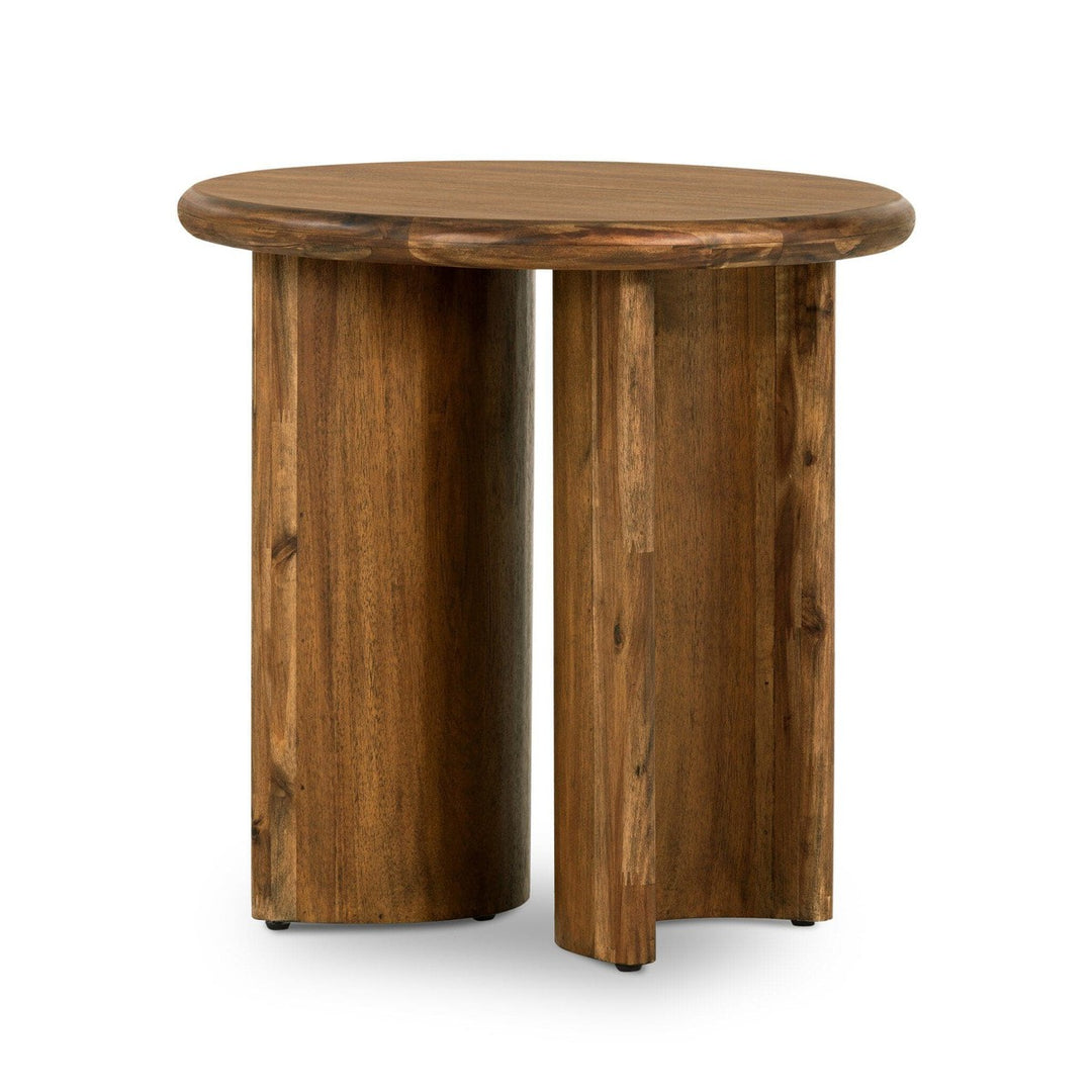 Preston End Table - Seasoned Brown Acacia