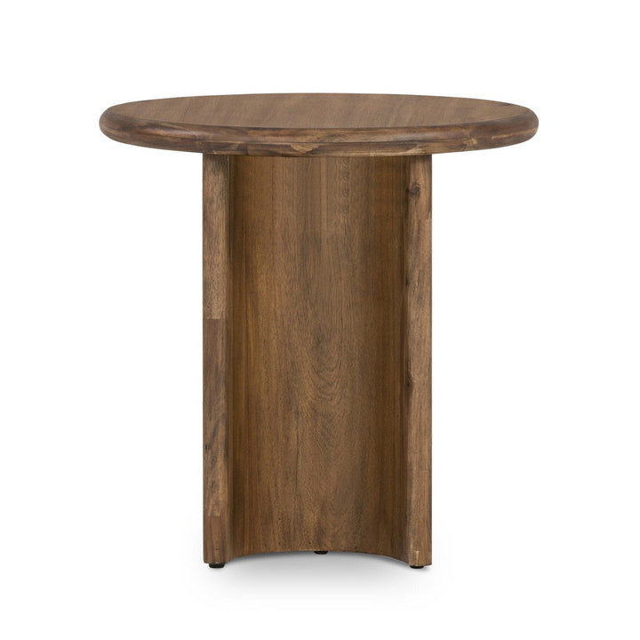 Preston End Table - Seasoned Brown Acacia