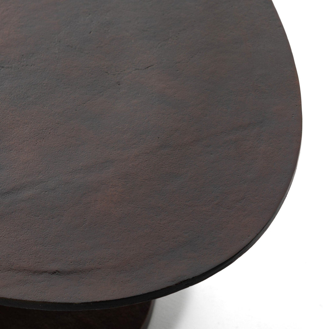 Simone Oval Coffee Table - Antique Rust