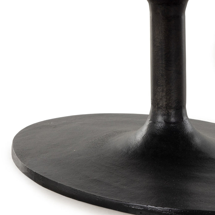 Sienna Oval Coffee Table - Raw Black