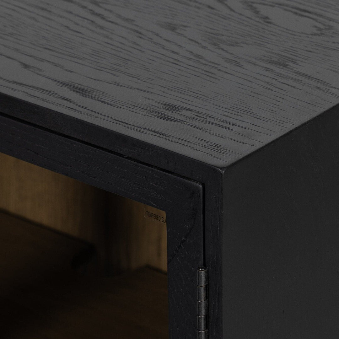 Evelyn Small Cabinet - Drifted Matte Black