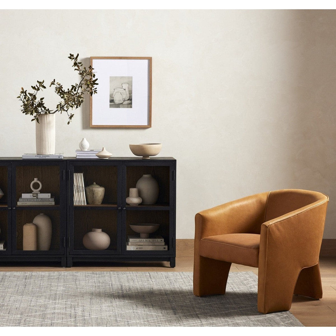 Evelyn Small Cabinet - Drifted Matte Black