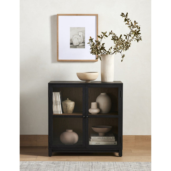 Evelyn Small Cabinet - Drifted Matte Black