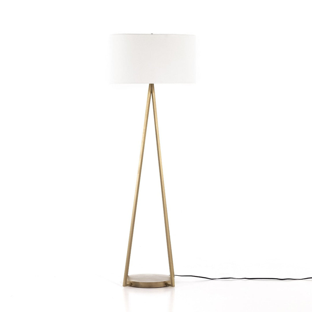 Wesley Floor Lamp - Antique Brass